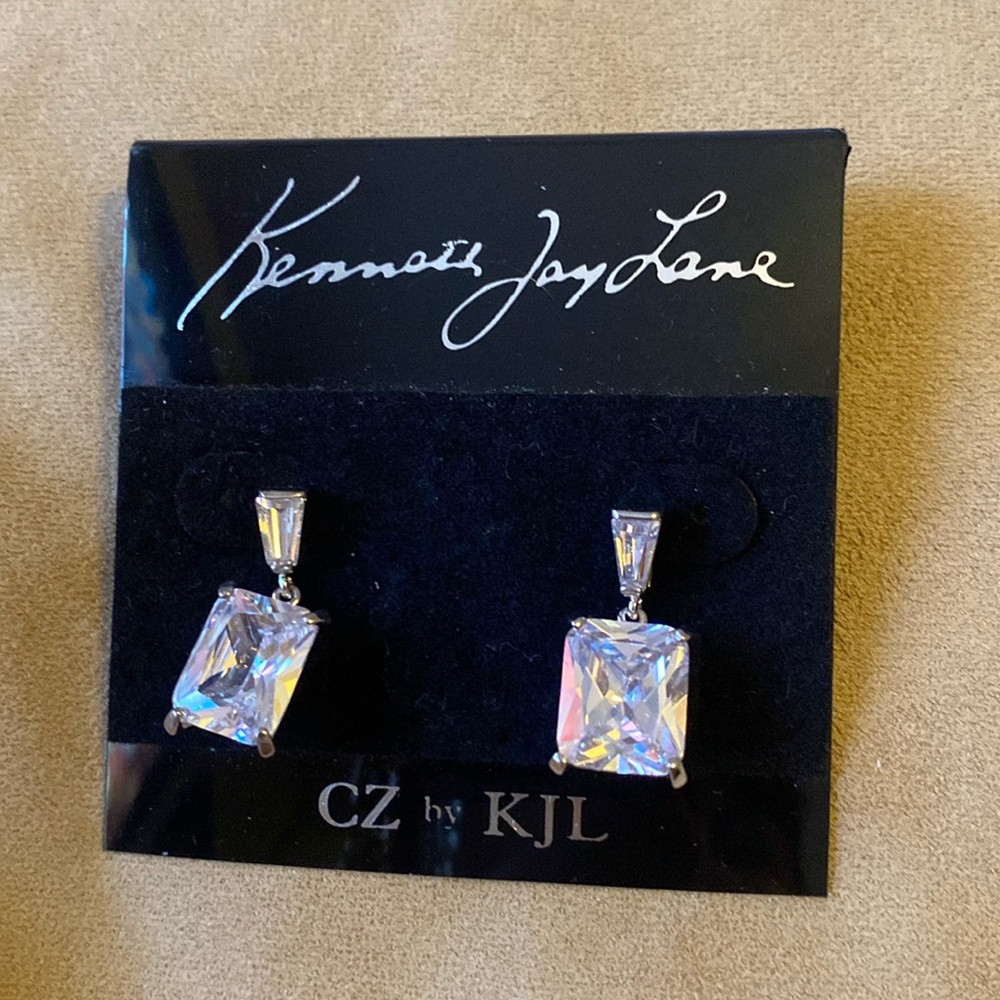 Kenneth Jay Lane earrings cubi zirconiSOLD!!!! No longer available